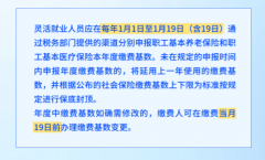 <b>灵活就业人员社会保险缴费基数申报及变更</b>